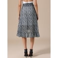 thumbnail image 3 of DARING DIVA Women's Hem Beach Ruffle Skirts Large Black, 3 of 6
