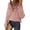 Mid Pink, variant on BTFBM Womens Sweaters Fall Winter Clothes Long Sleeve Button Down Ruffle Crew Neck Casual Knitted Pullover Tops