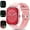 Y10 Pink, variant on 2025 New Fashion Smartwatch | HD Voice Call, Music Playback | Sports Watch with 15+ Modes | Sleep Detection | iPhone/Android Compatible | Unisex Holiday Gift with 2 Straps