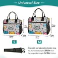 thumbnail image 4 of FORMRS Insulated Lunch Bag for Work School Unisex Large Capacity Cooler with Shoulder Strap, Cute Cat Pattern, 4 of 6