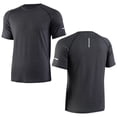 thumbnail image 4 of Ceisia Men's Short Sleeve Performance Crewneck T-Shirt Solid Training Top for Running Breathable Athletic Gym Wear Gifts for Father Black S, 4 of 9