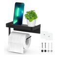 thumbnail image 4 of Holder With Shelf, Paper Holder Adhesive For Bathroom Washroom Kitchen, 4 of 5