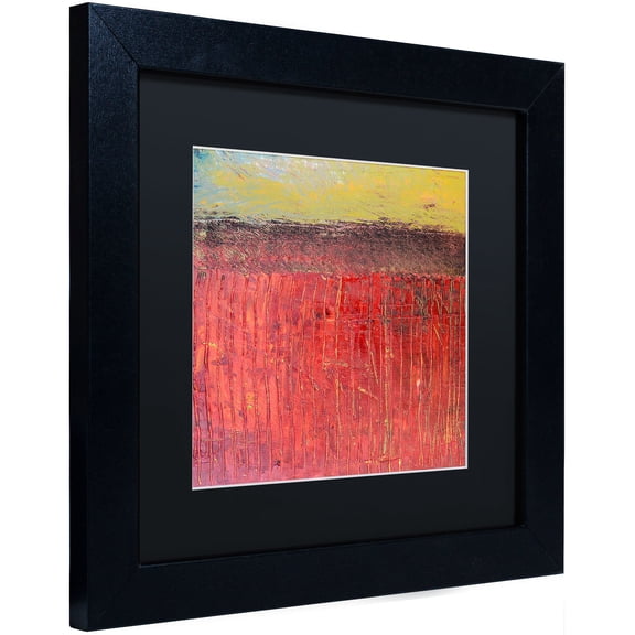 Trademark Fine Art "Cranberry Bog" Canvas Art by Michelle Calkins, Black Matte, Black Frame