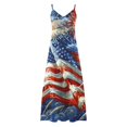 thumbnail image 4 of Vestidos de Verano con Cuello en V para las Mujeres 2025 Imprimir Vestido de Cuello Redondo sin Mangas Vestidos Largos Casuales, Ligeros Y de Moda, 4 of 8