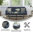thumbnail image 3 of Flash Furniture Delphine Living Room Sofa, Navy Fabric, 3 of 12
