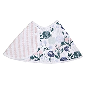 aden + anais essentials, burpy bib, flowers bloom-english garden