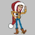 thumbnail image 2 of Womens Toy Story Christmas Woody Santa Hat T Shirt, 2 of 5