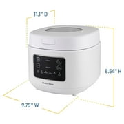 West Bend Programmable 12-Cup Multi-Function Rice & Grain Cooker- White