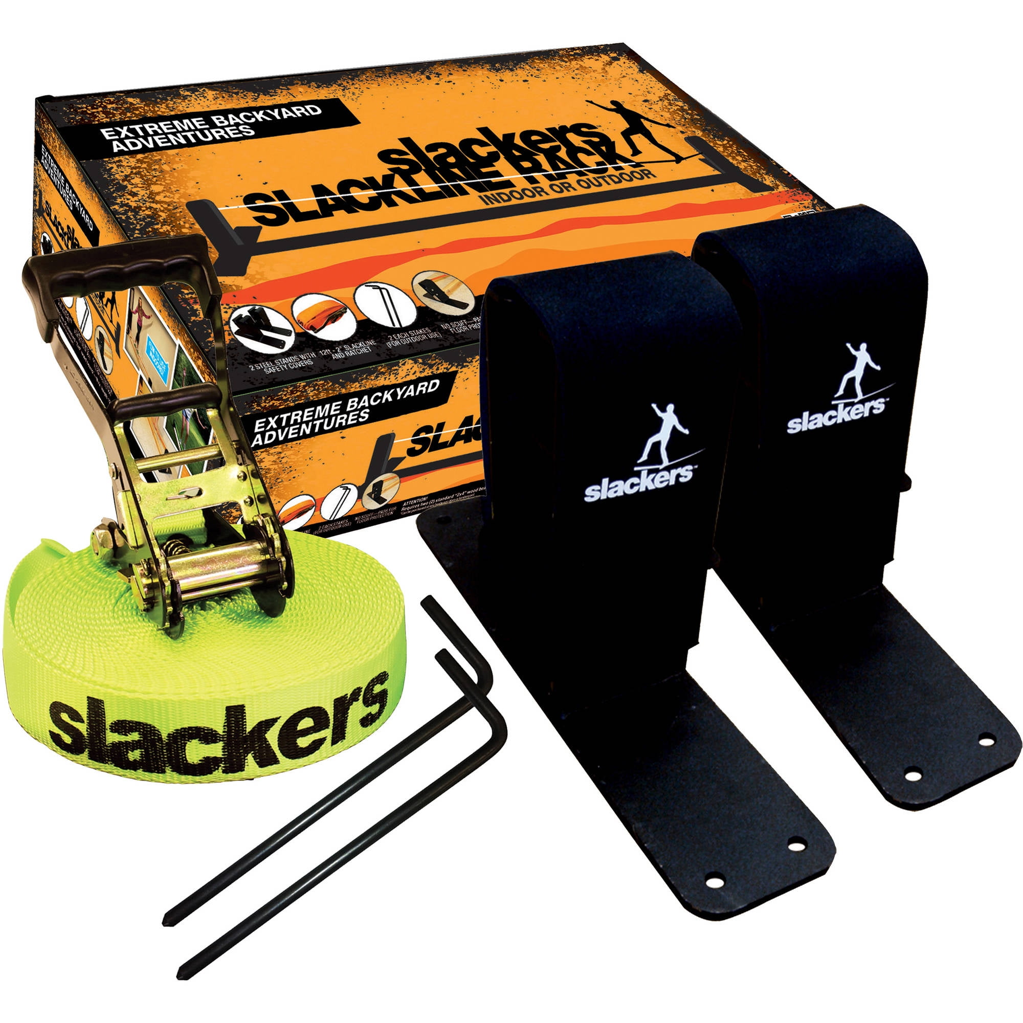 Slackers Slackline Rack with 12' Slackline