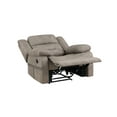 thumbnail image 2 of Steve Silver Abilene Micro Suede Manual Lever Recliner, Tan, 2 of 6