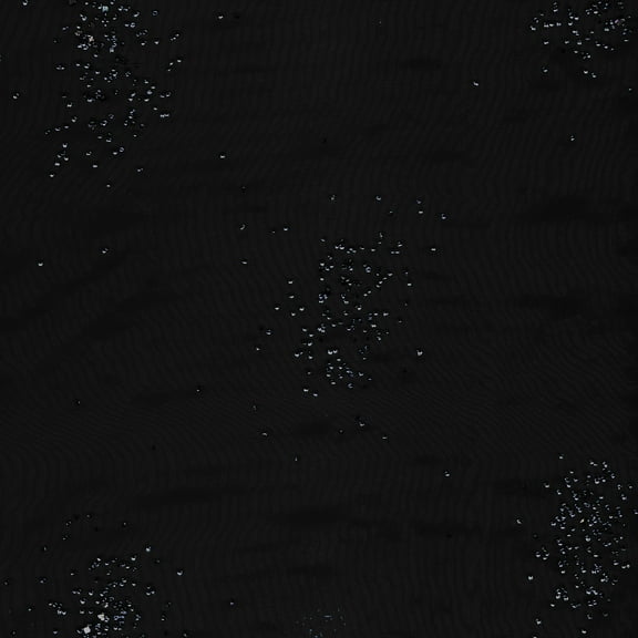 SHASON TEXTILE (3 Yards cut) CRYSTAL ORGANZA SPARKLES, BLACK.