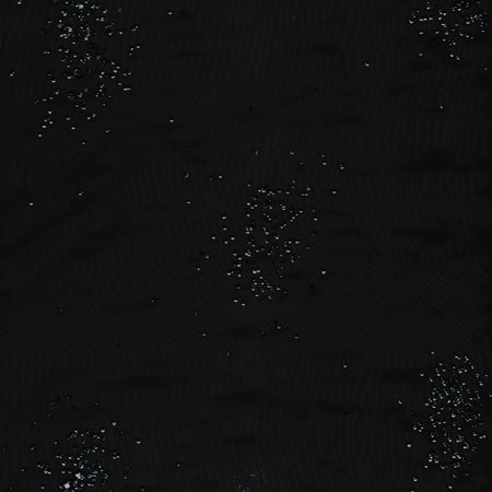 - SHASON TEXTILE (3 Yards cut) CRYSTAL ORGANZA SPARKLES, BLACK.