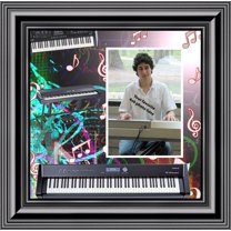Keyboard, Concert Band Personalized Picture Frame, 10x10 3523