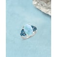 thumbnail image 4 of 7.30 Cts. Larimar London Blue Topaz Solid 925 Sterling Silver Ring, 4 of 5