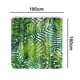 thumbnail image 5 of Cortina de ducha tropical, juego de cortinas de baño de tela de hoja de palma de plátano verde con ganchos decoración de baño lavable a máquina Ormromra 2034905-1, 5 of 9