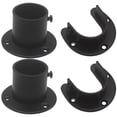 thumbnail image 1 of Shisuyan Shower Rod Holders Black 4Pcs 2.4x2.2in, 1 of 8