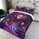 thumbnail image 3 of La Noche del Cazador Conjunto de sábanas temático, trío de piezas, cómodo y amigable con la piel, diseño único, regalo de decoración para el hogar para familiares, amigos y fans,173cm *218cm, 3 of 6