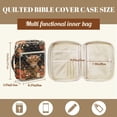 thumbnail image 5 of FOR U DESIGNS Highland Cattle Flower Print Bible Cover for Women Men Lightweight Bible Holder Case Reusable Bible Carrier Tote Bag Bible Protective with Handle and Zipper, 5 of 7