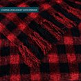 thumbnail image 3 of Pavilia Black and Red Buffalo Plaid Chenille Throw Blanket, 50” x 60”, 3 of 7