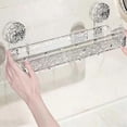 thumbnail image 2 of Light Luxury Style Punch-Free Storage Rack, Shower Organizer Suction, Suction Cup Shelf, Shower Dispenser Soap Organizer, 2 of 5