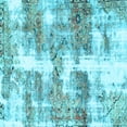thumbnail image 1 of Ahgly Company Indoor Square Abstract Light Blue Modern Area Rugs, 8' Square, 1 of 4