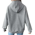 thumbnail image 5 of Usmixi Hoodies for Women Winter Knit Hooded Sweatshirt for Women Casual Solid Loose Drawstring Pullover Hoodies Long Sleeve Ladies Sweater Sweatshirts with Pocket Sale, 5 of 7