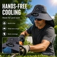 thumbnail image 4 of Beforeyayn Solar Fan Sun Hat, Keeps You Cool with a Steady Breeze, for Sports Fans or Campers, At Baseball Game or Campsite, for No Sweating Outdoors, 4 of 4