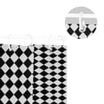 thumbnail image 5 of Yayeee Shower Curtain with Hooks 72"x72" Waterproof Fabric Bathroom Hanging Decor, Black and White Geometric, 5 of 5