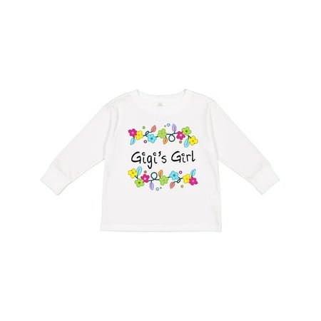

Inktastic Gigis Girl- Bright Flowers Gift Toddler Toddler Girl Long Sleeve T-Shirt