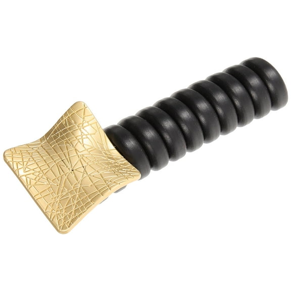 LOLIPPYY 1Pcs Black Hair Tie Spiral For Women Elastic Square Pattern Hair Holder