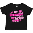 thumbnail image 3 of Inktastic My Grandpa Loves Me with Hearts and Kiss Boys or Girls Toddler T-Shirt, 3 of 5