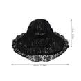 thumbnail image 2 of ADDHAT Sombrero De Encaje Negro Para Mujer Con Ancha Y Protección Solar Para Viajes Y, 2 of 7