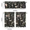 thumbnail image 6 of Kitchen Food Cooking Chef Kitchen Curtain Valance 3 Piece Set for Kitchen Curtains and Valance Set Short Curtain Sink Window Decor 36 Inch Small Window Treatment Tier 27.5x36 Length, 6 of 6