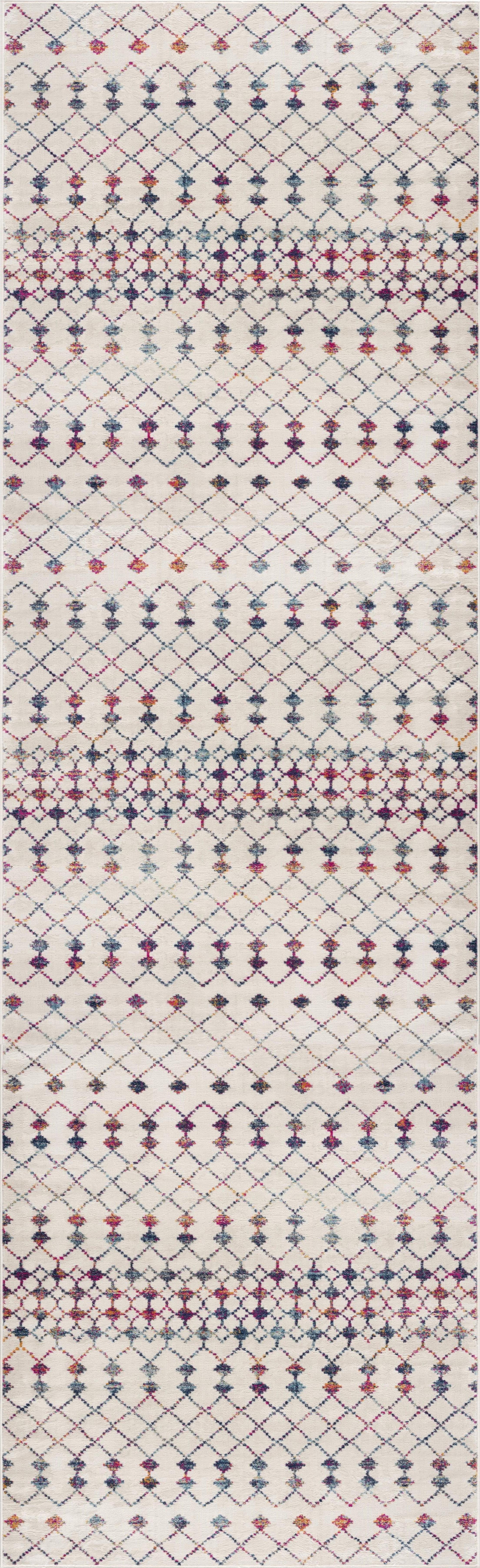 Rug Branch Savannah Boho Indoor Area Rug, Beige Blue, Modern - Living Room, Bedroom, Dining Room, and Kitchen