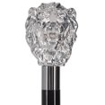 thumbnail image 2 of Royal RC Canes Italian Luxury Walking Cane – Majestic Lion Head Walking Stick for Men and Women, 925r Silver Plated Handle, 2 of 8