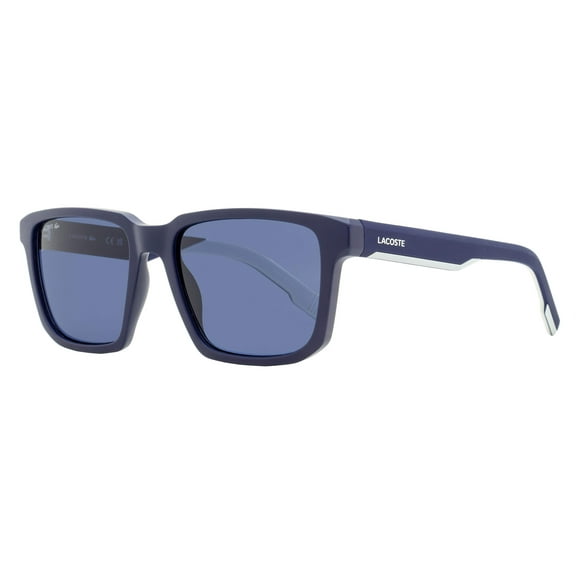 Lacoste Rubber Effect Rectangular Sunglasses L999S 401 Matte Blue 55mm