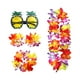 thumbnail image 3 of Conjunto de disfraz hawaiano tropical BLESIY ACCESORIO para mujeres Multicolor falda hawaiana, 3 of 8
