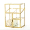 thumbnail image 3 of Organizador de maquillaje HKS Gold Glass Portaescobillas 15x11x20 cm, 3 of 5