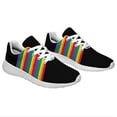 thumbnail image 5 of Unisex Fashion Rainbow Shoes, LGBT Sneakers for Men Women, Lightweight Breathable Running Walking Shoes White Size 4.5, 5 of 7