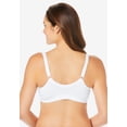 thumbnail image 2 of Comfort Choice Women's Plus Size 3-Pack Front-Close Cotton Wireless Bra, 2 of 6