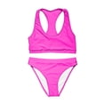 thumbnail image 4 of DORKASM Women's Solid Color Sports Bikini Set - & Functional Swimwear Hot Pink S, 4 of 4