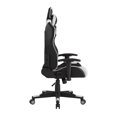 thumbnail image 4 of Posh Living Joi Faux Leather Game Chair Grey, 4 of 9
