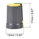 thumbnail image 2 of 8Pcs Perilla de Control de Volumen Potenciómetro Tapa Plástica Amarilla Diámetro del Eje de 6mm. Perilla Rotativa de 12mm de Diámetro x 17mm, 2 of 3