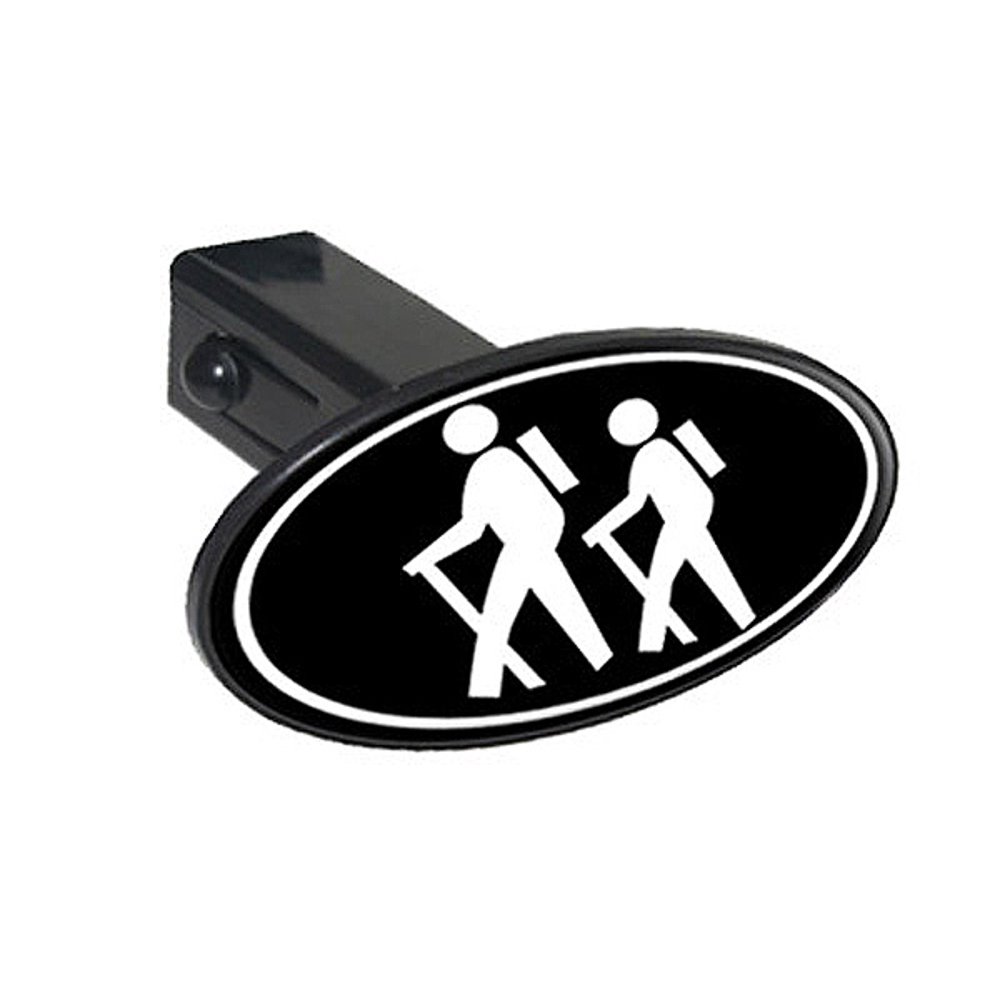 Hiking Hikers Oval Tow Hitch Cover