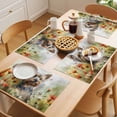 thumbnail image 5 of A Dog Placemats Set of 2, Play Among The Flowers Butterfly Watercolor Non-Slip Place Mats Washable Table Mats for Kitchen Dining Table Decorations Indoor/Outdoor, 5 of 9