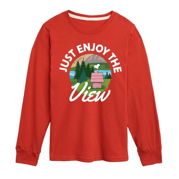 Peanuts - Just Enjoy The View - Toddler & Youth Long Sleeve Graphic T-Shirt