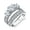 5.5, variant on OSBAW Womens 3.4Ct. Sterling Silver Past Present Future 2Pc Bridal Set Engagement Wedding Ring Cubic Zirconia