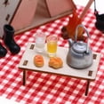 thumbnail image 4 of Miniature Wooden Paintable Tent Camping Scene Decoration Doll House Accessories Outdoor Scene Props Craft Project Kits, 4 of 9