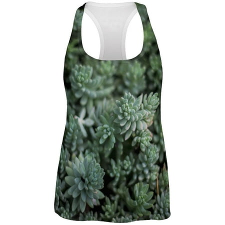 Halloween Succulent Bush Costume Nature Plants All Over Womens Work Out Tank