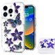 thumbnail image 1 of Funda transparente de doble capa para Apple iPhone 16-Pro / 16Pro (6.3"), antigolpes (doble capa, diseño multimariposa), 1 of 5